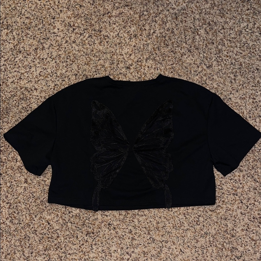 Butterfly Back Crop Top❕